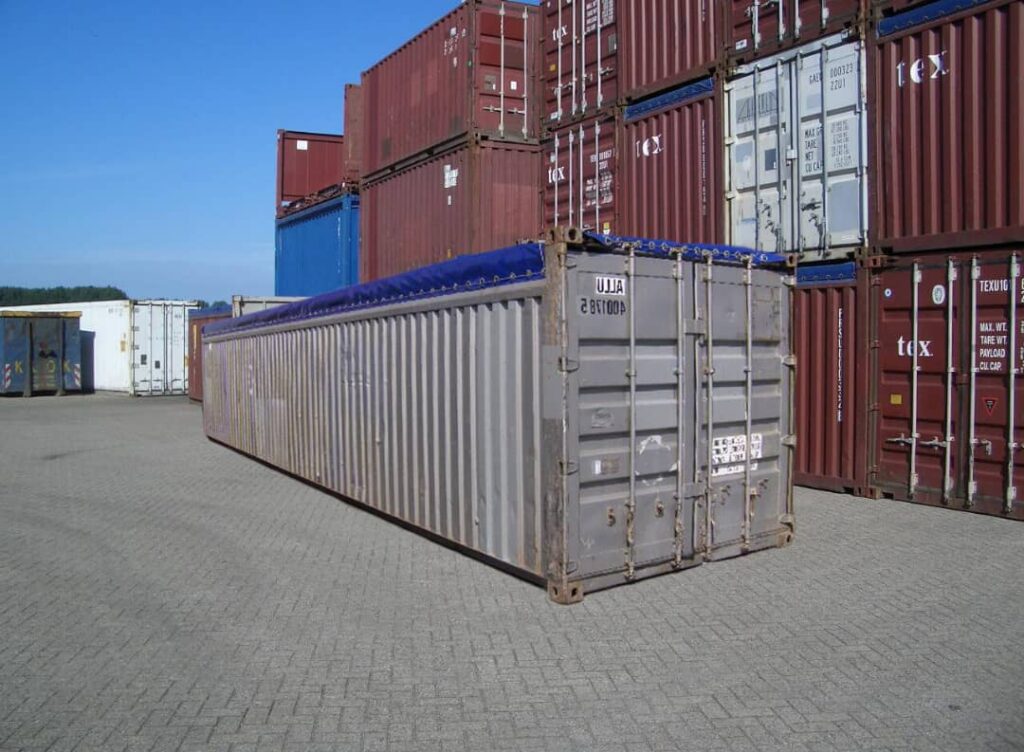 40ft high cube open top containers (2)